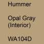 Preview: Hummer, Opal Gray (Interior), WA104D.